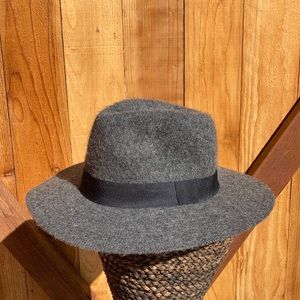 Grey Wool Felt Hat